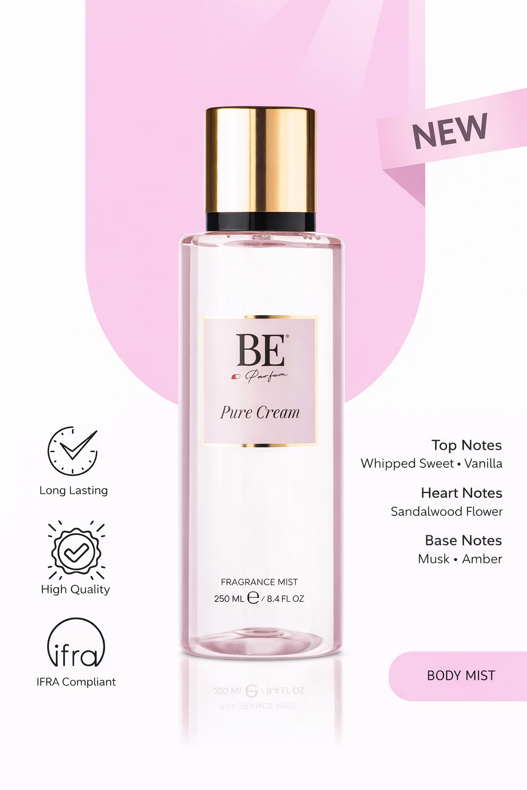 Pure Cream - Body Mist Nº V-230 Geïnspireerd Door TEASE CREME CLOUD